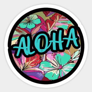 Aloha Floral Sticker